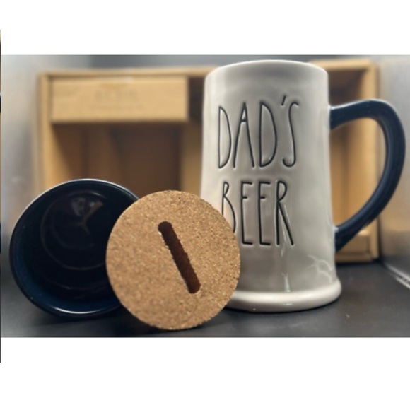 NWT Rae Dunn Dads Beer Fund Coin Bank and Beer Stein/Mug - Picture 5 of 6
